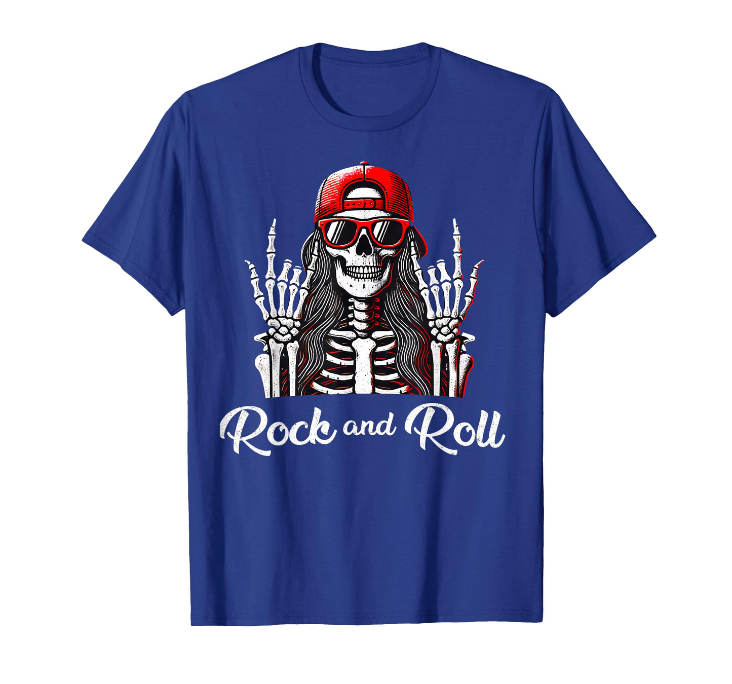 Girls Rock and Roll Girl, Skeleton Rocker Cool Punk Rock Fun T-Shirt