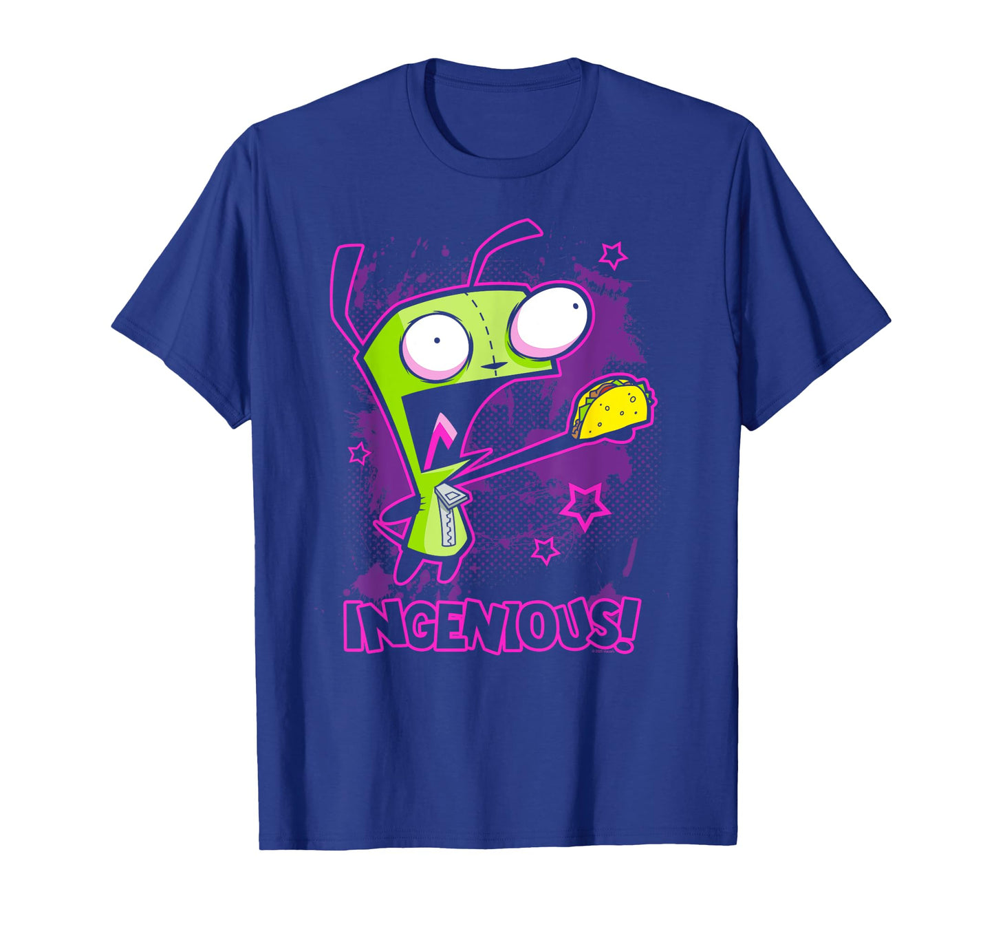 Invader Zim Ingenious Taco Gir Y2K Cartoon T-Shirt