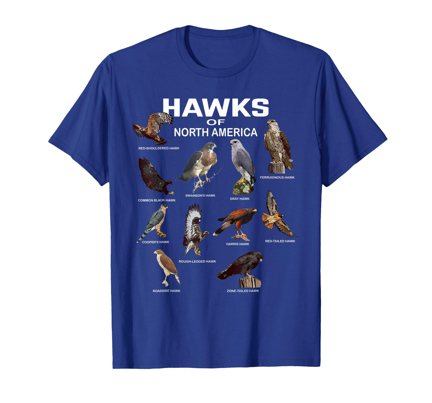Hawks North America Red-Tailed Roadside Gray Hawk T-Shirt