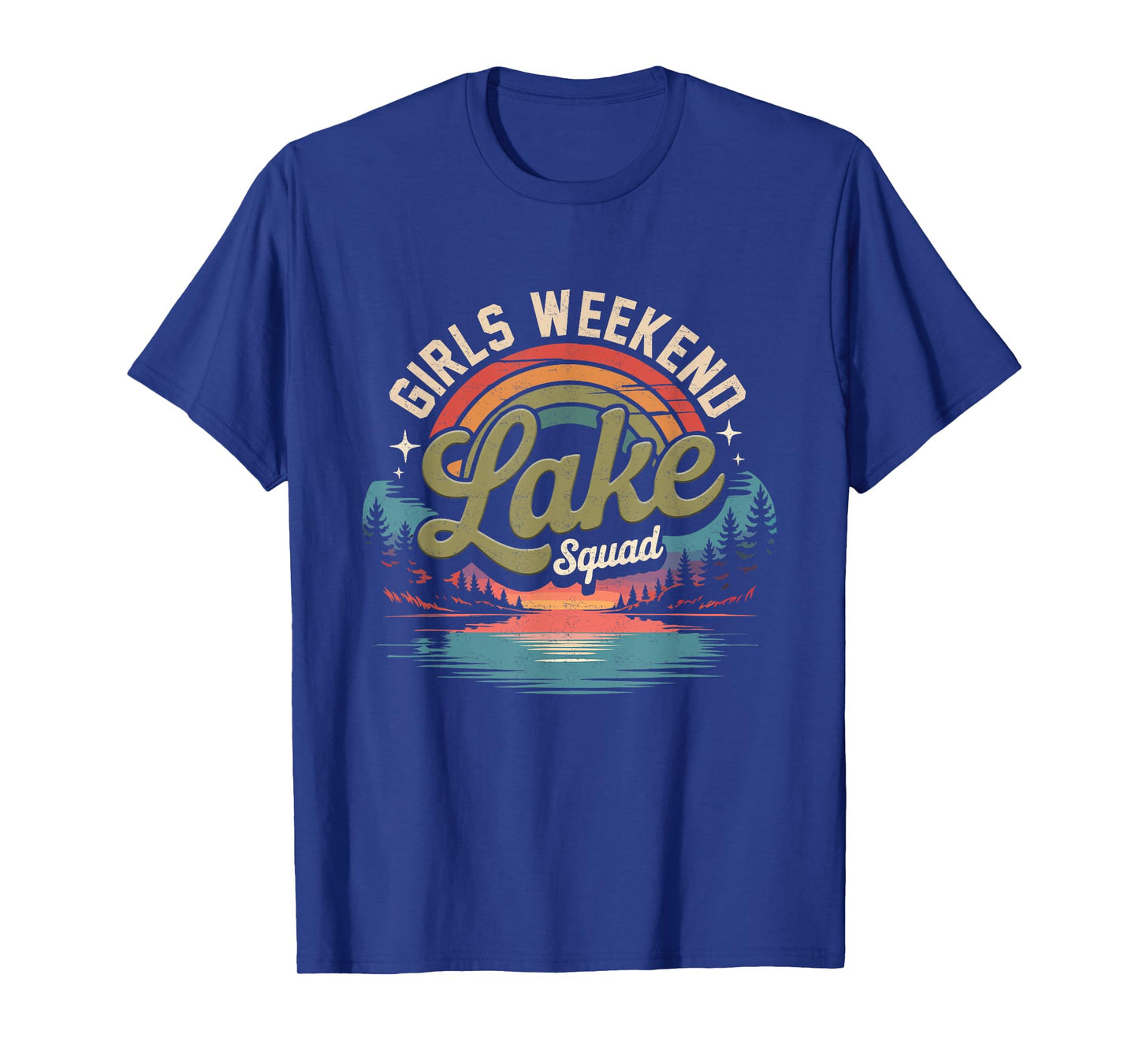 Girls Weekend Trip Daughter Sunset Lake Squad Adventure T-Shirt