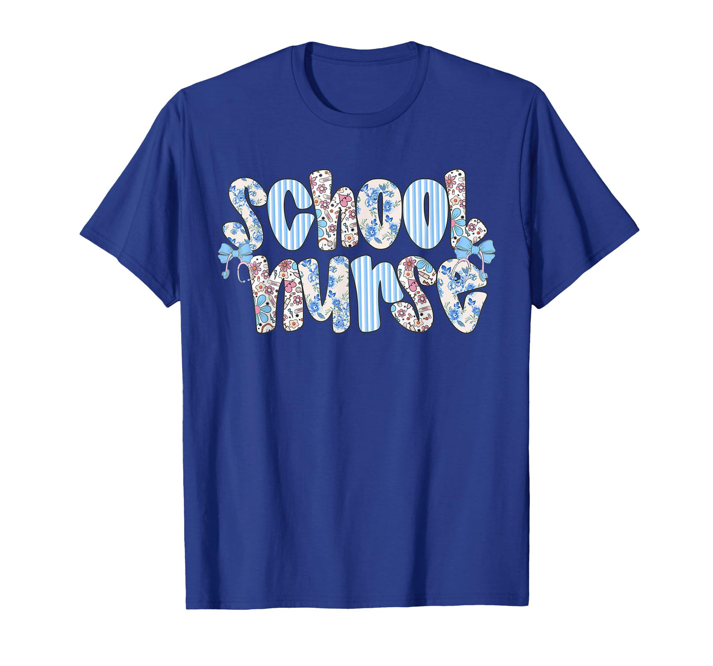 School Nurse Floral Nursing School Nurse Day Nurse Life T-Shirt
