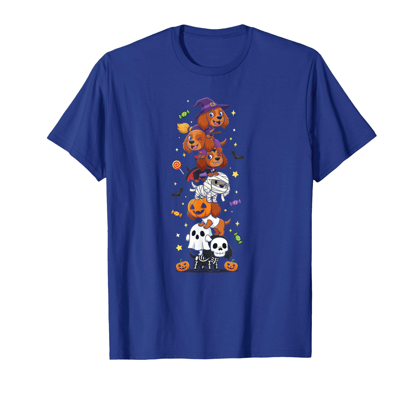 Irish Setter Witch Vampire Ghost Halloween Kids Mens Womens T-Shirt