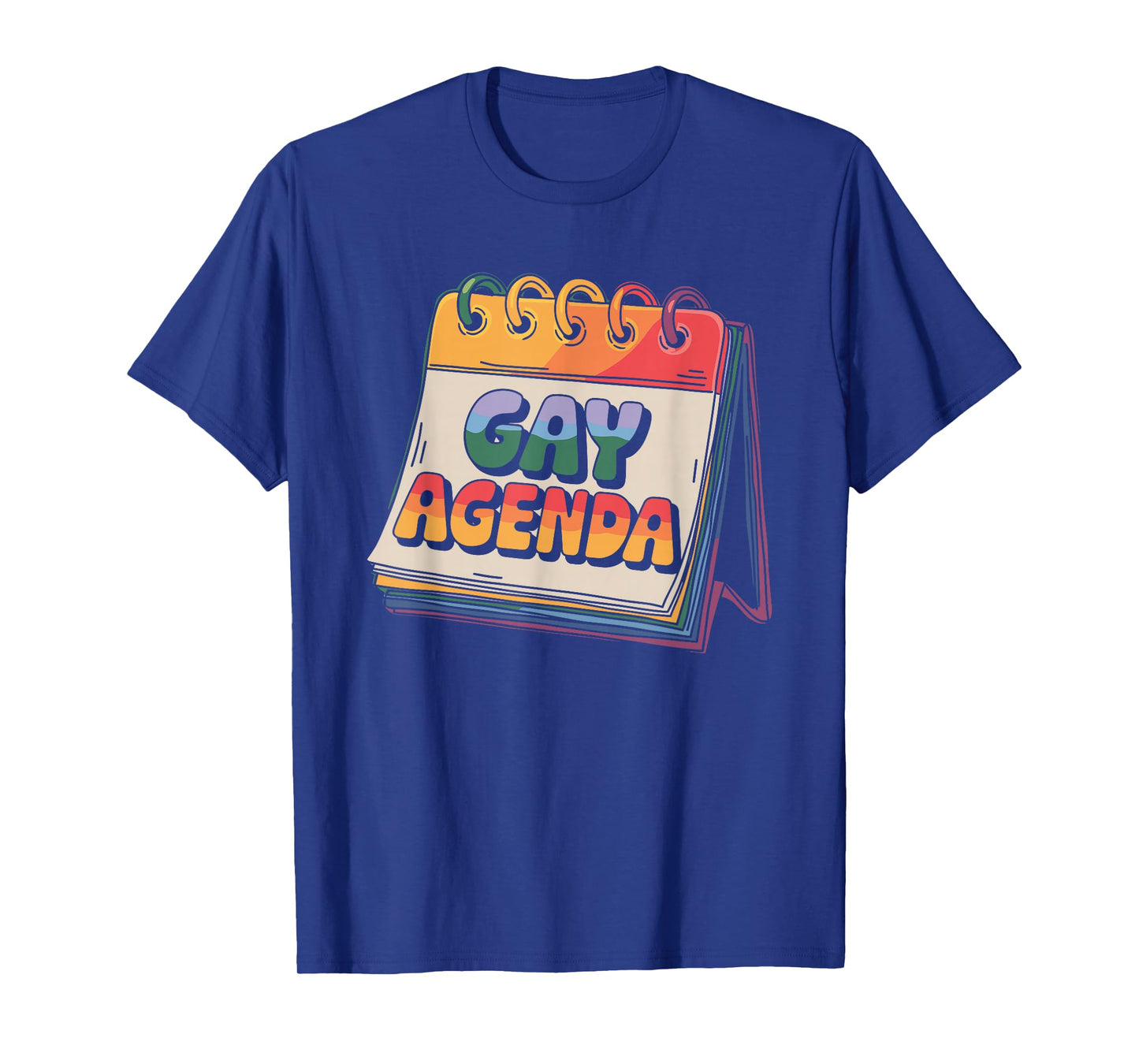 Gay Agenda Weekly Pride Humor Design T-Shirt