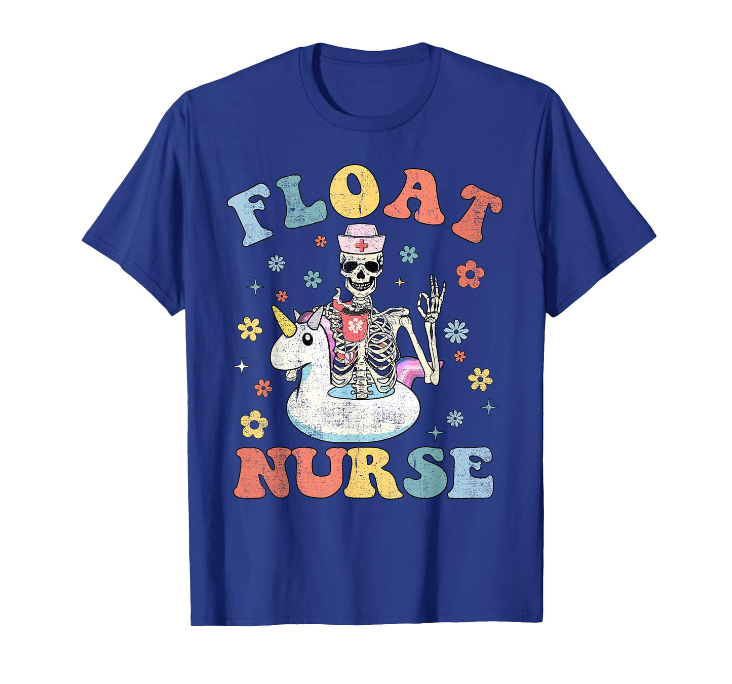 Funny Cute Float Pool Nurse Nursing Squad Crew T-Shirt