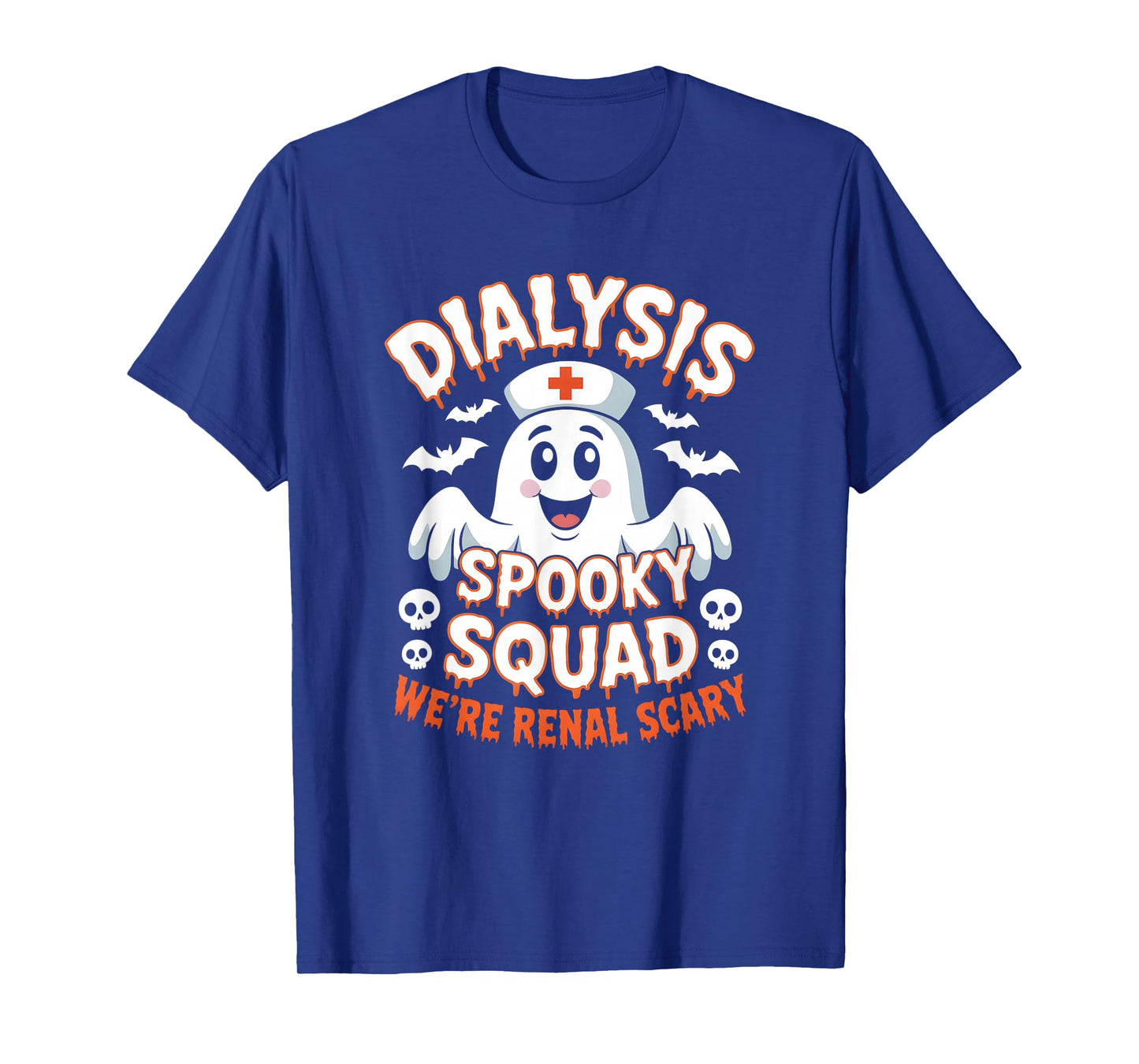 Halloween Dialysis Squad Nurse Tech Boo Crew Pumpkins T-Shirt