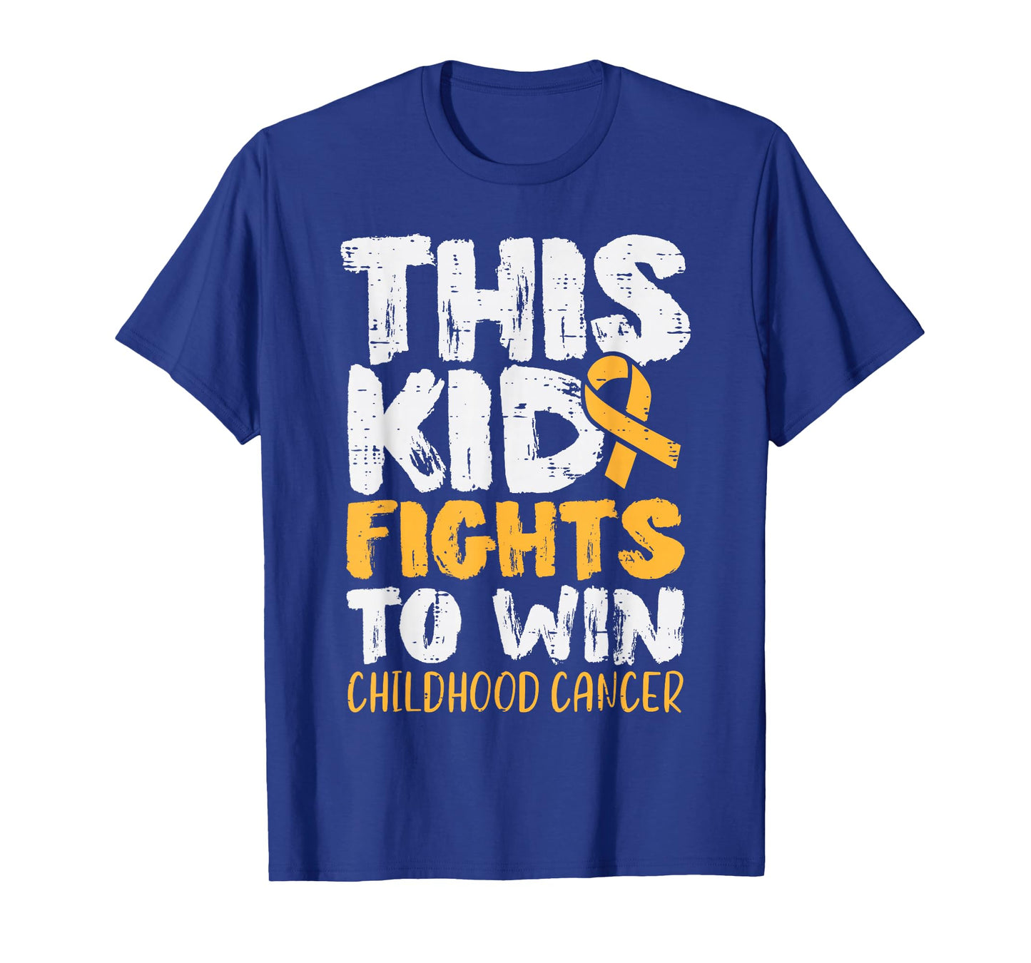 This Kid Fights To Win Childhood Cancer Awareness Boys Girls T-Shirt