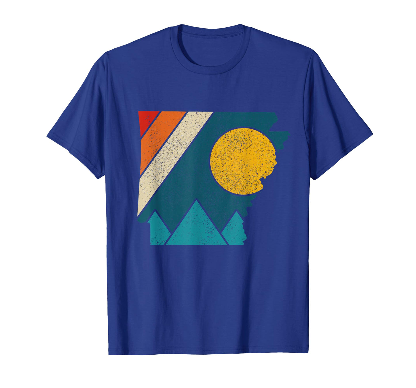 Arkansas Vintage State Map Mountains Hiking Pride Gift T-Shirt