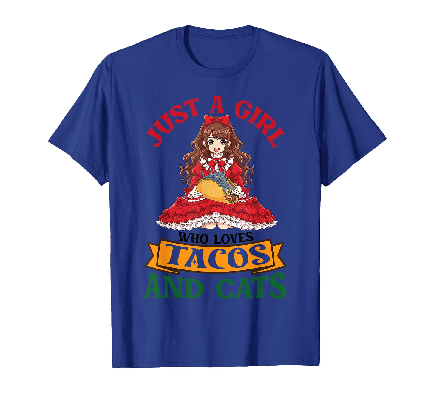 Just A Girl Who Loves Tacos and Korat Cats Mother Mommy T-Shirt