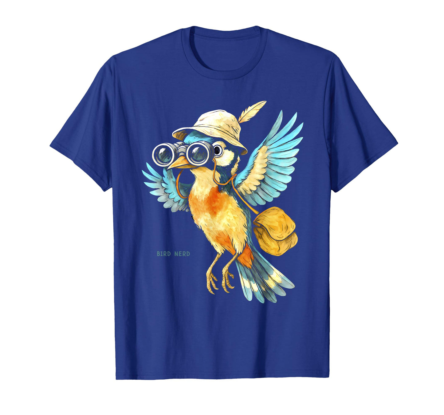 Bird Nerd Shirt Retro Birder Binoculars Nature Funny T-Shirt