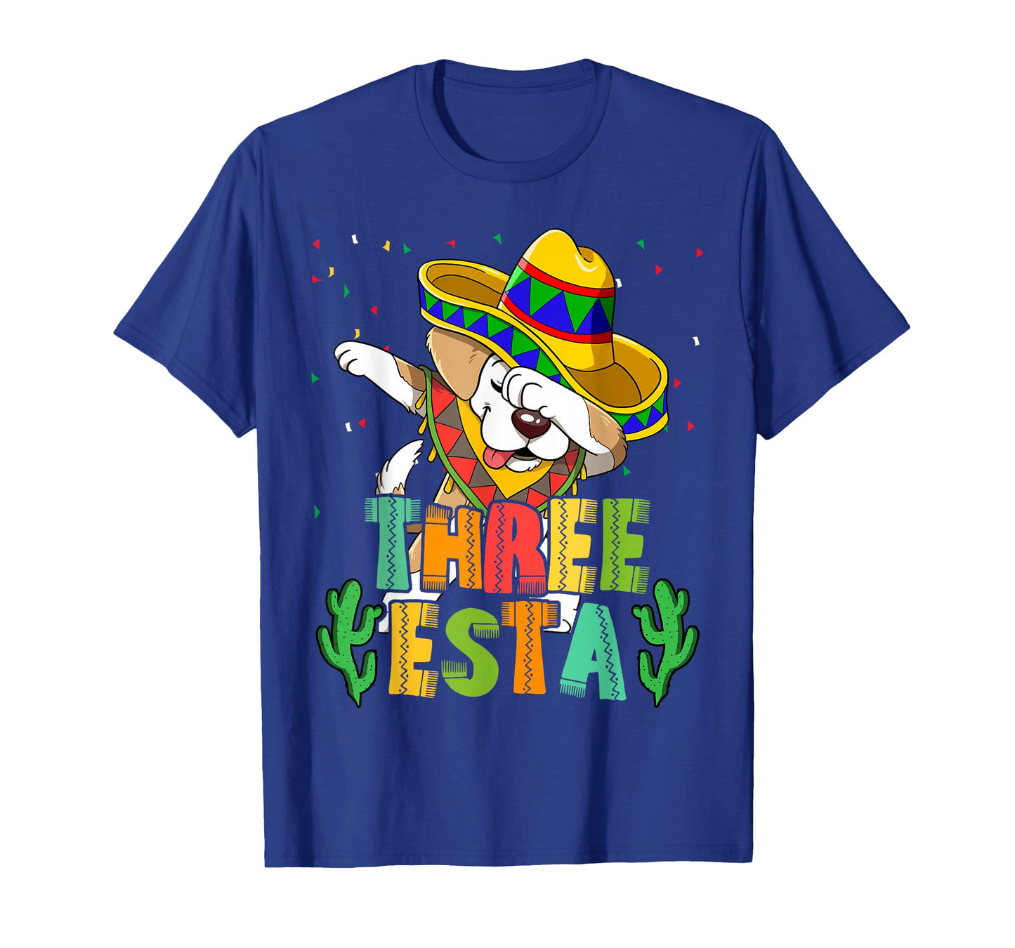 Mexican Themed Party 3rd Birthday Three Esta T-Shirt