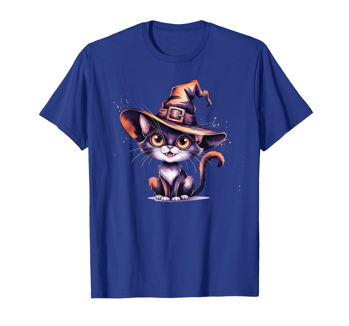 Cute Cat Witch Feline Spooky Witches Feline Wizard Halloween T-Shirt