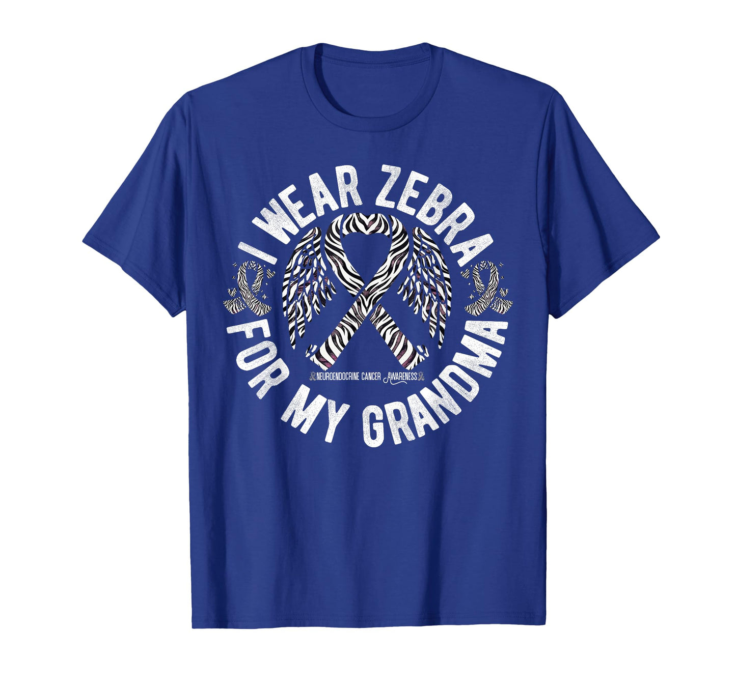 I Wear Zebra For My Grandma Neuroendocrine Cancer Awareness T-Shirt