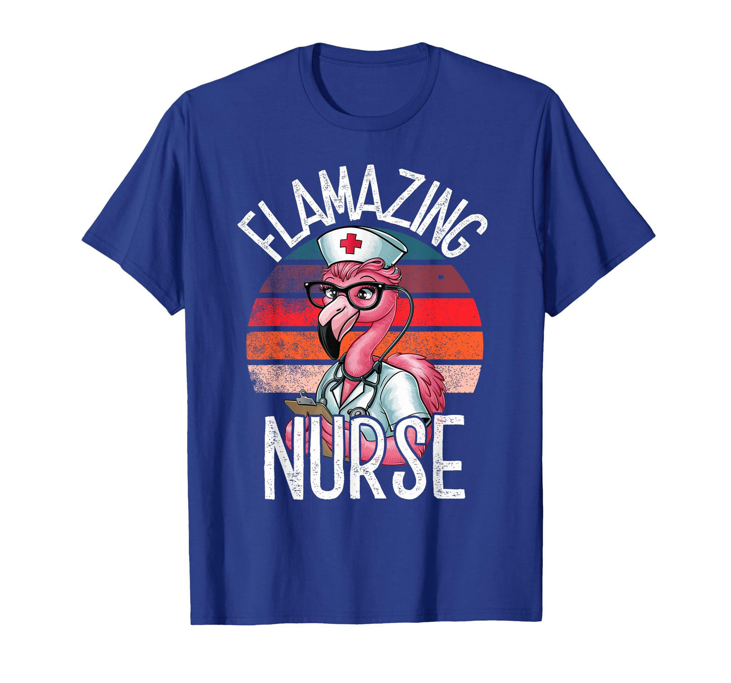 Nurse Designs For Women by MCG.Co Funny Flamingo Lover Nurse Day Appreciation T-Shirt