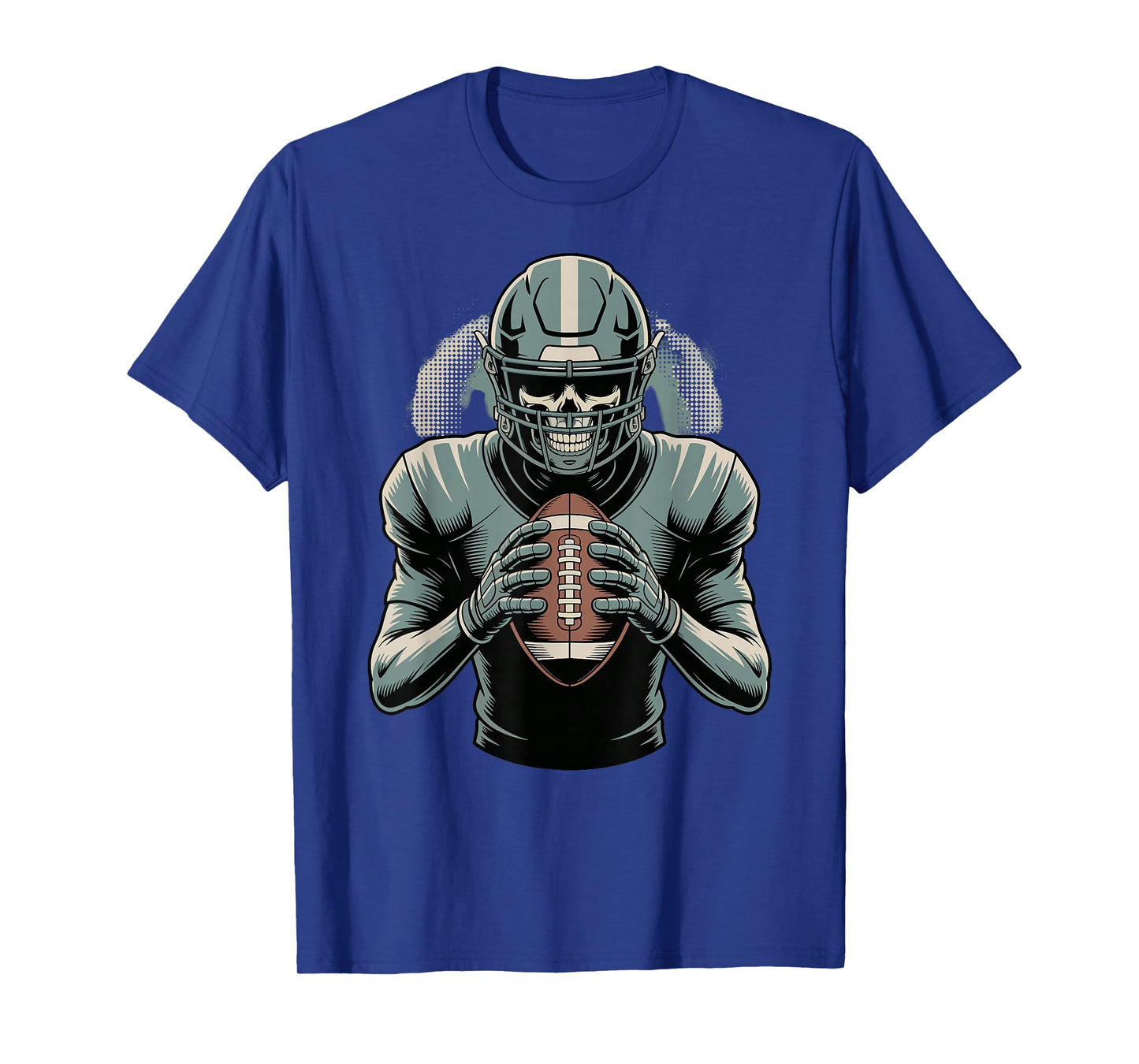Skeleton Football Player Quarterback Game Day T-Shirt