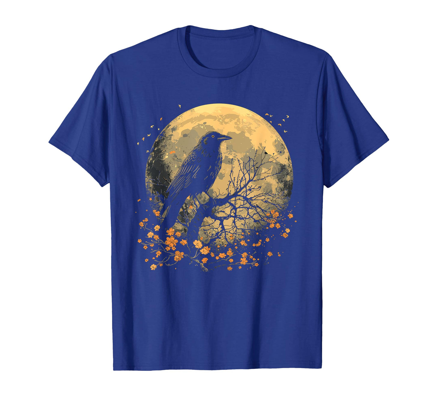 Black Raven Nature Art Crow Moon T-Shirt