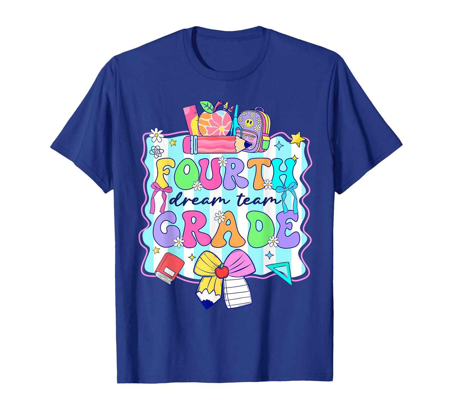 4th Grade For Boys Girls Teacher Fourth Grade Back to School T-Shirt