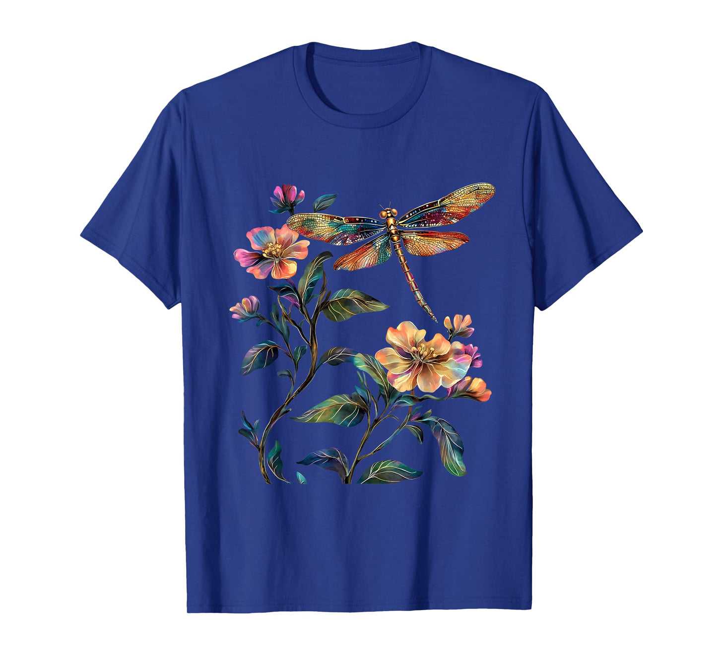 Dragonfly Flower Insect Lover T-Shirt
