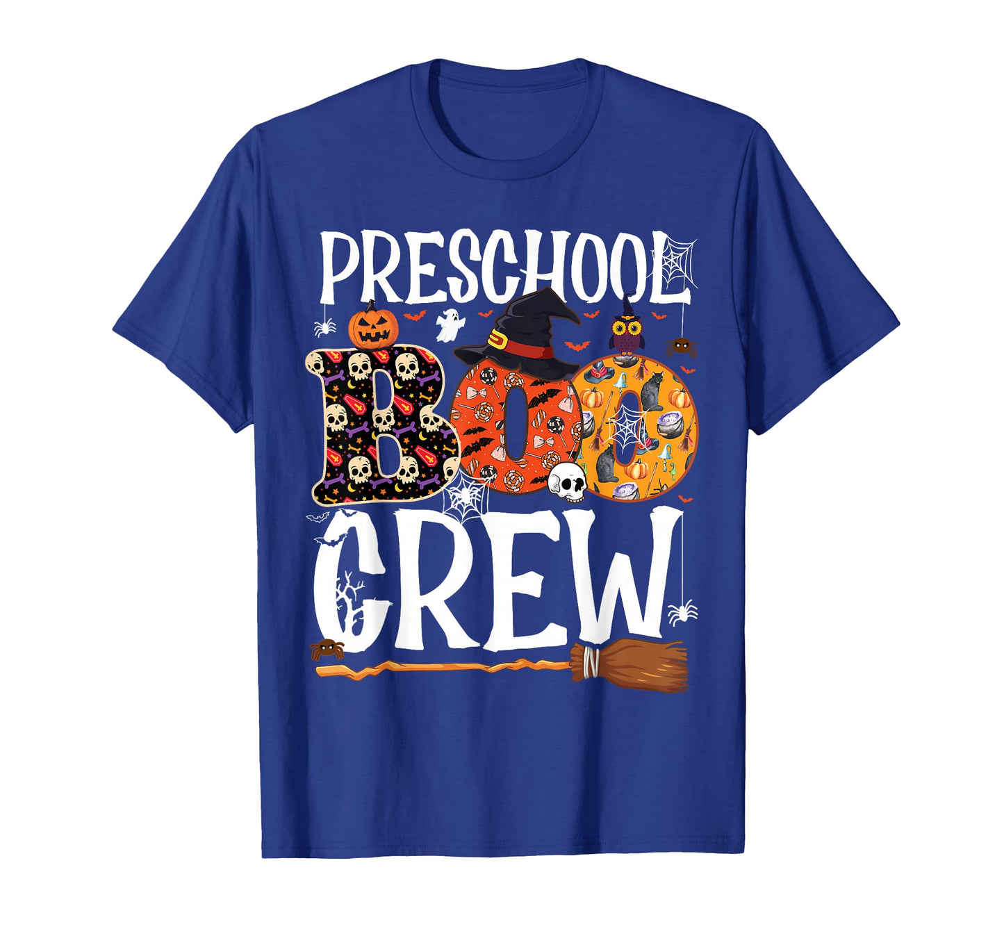 Preschool Boo Crew Funny Teacher Halloween Costume T-Shirt