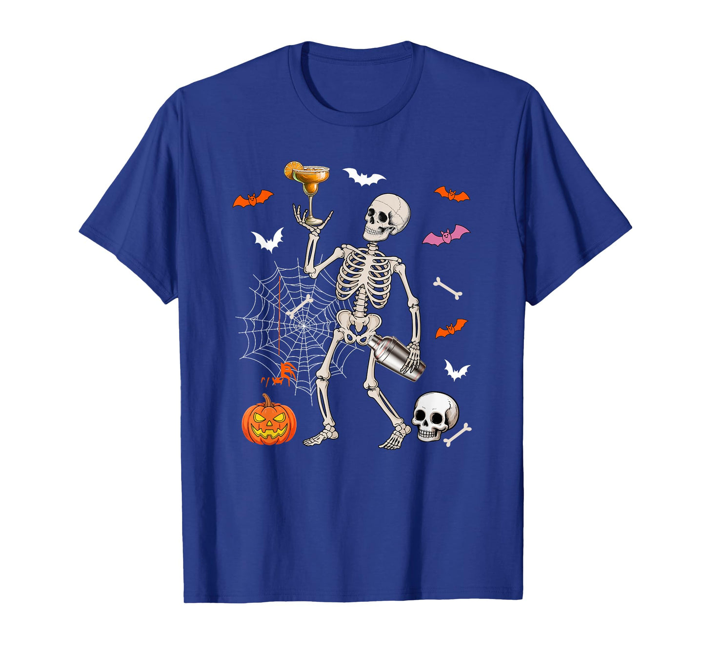 Bartender Job Horror Skeleton Halloween Costume Team T-Shirt