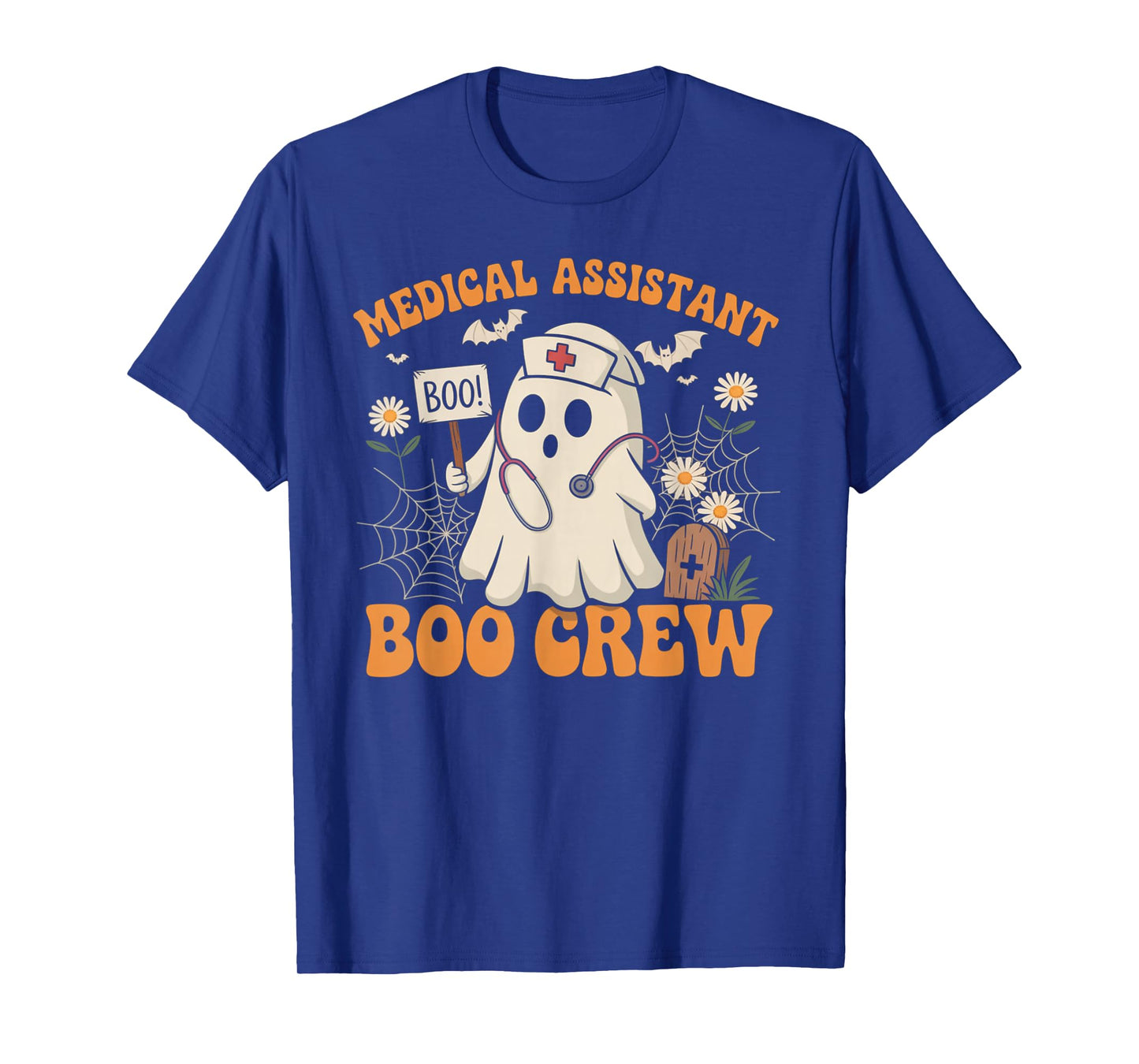 Medical Assistant Boo Crew Ghost Halloween Costumes Gifts T-Shirt