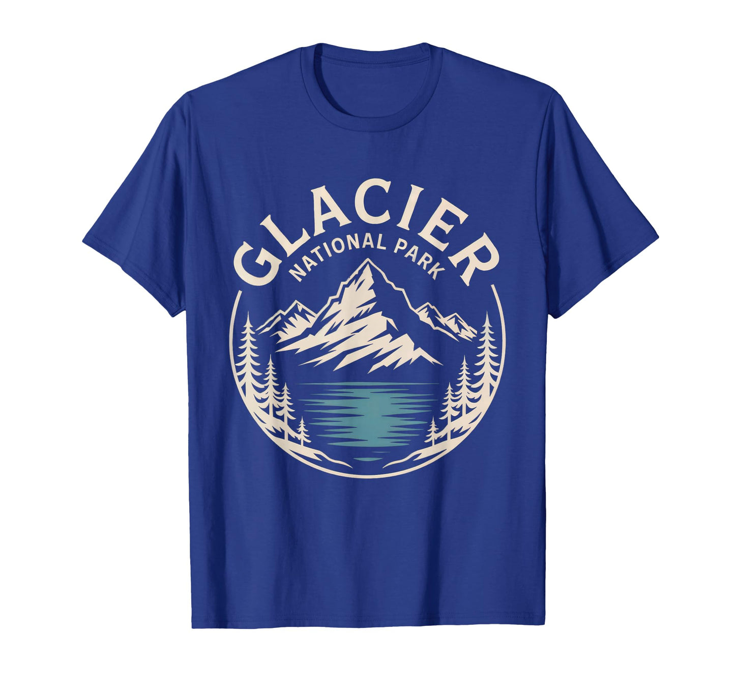 Glacier National Park Retro Outdoor Nature US National Park T-Shirt