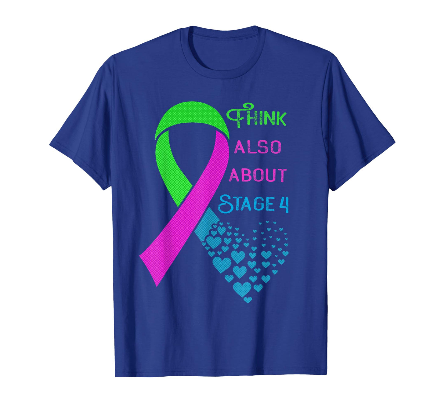 Metastatic Breast Cancer Awareness Heart Ribbon Graphic T-Shirt