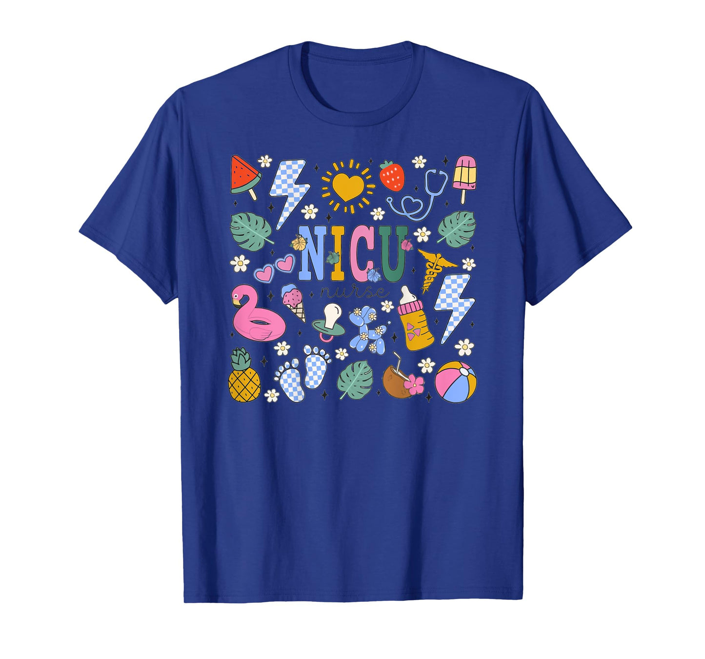 NICU Nurse Summer Neonatal Intensive Care Unit Nicu Crew T-Shirt