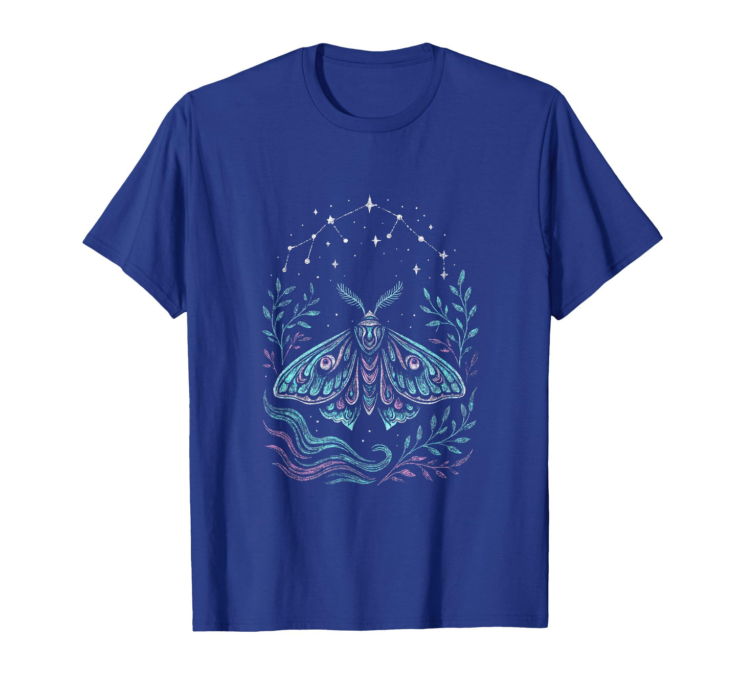 Moth Nature Celestial Botanical Mystical Ethereal T-Shirt