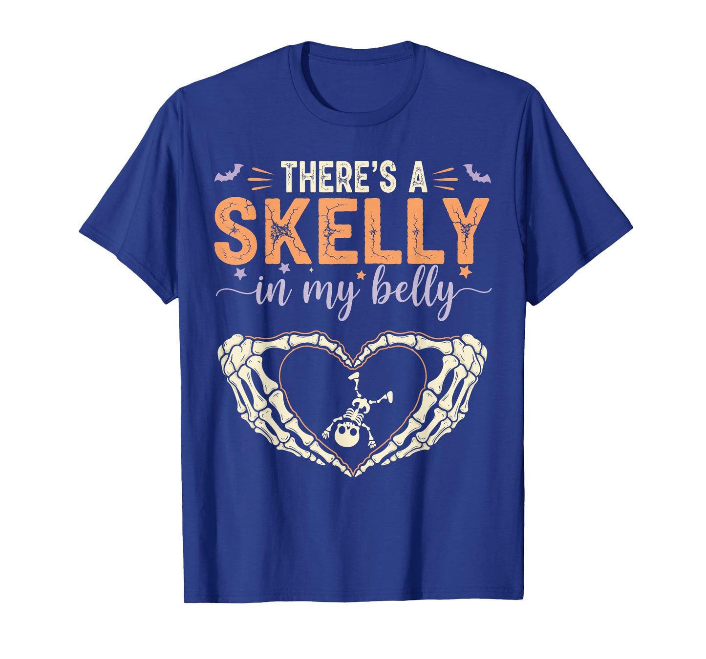 There's Skelly in My Belly Halloween Pregnancy Announcement T-Shirt