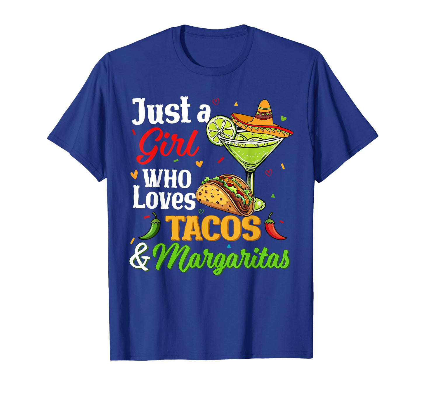 Cinco De Mayo Shirts Women Girl Loves Tacos And Margaritas T-Shirt
