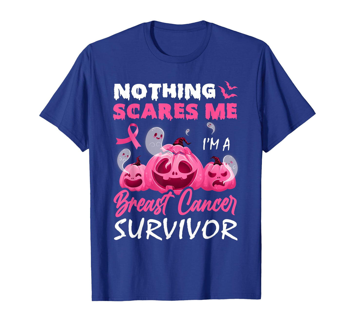 Nothing Scare Me I'm A Breast Cancer Survivor Halloween Day T-Shirt