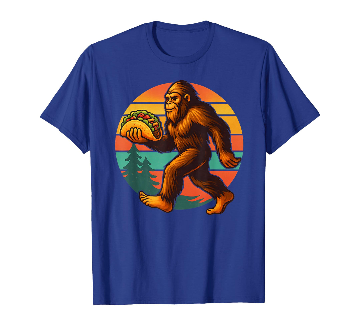 Taco Lover Bigfoot Vintage Design Gift for Men Women Kids T-Shirt