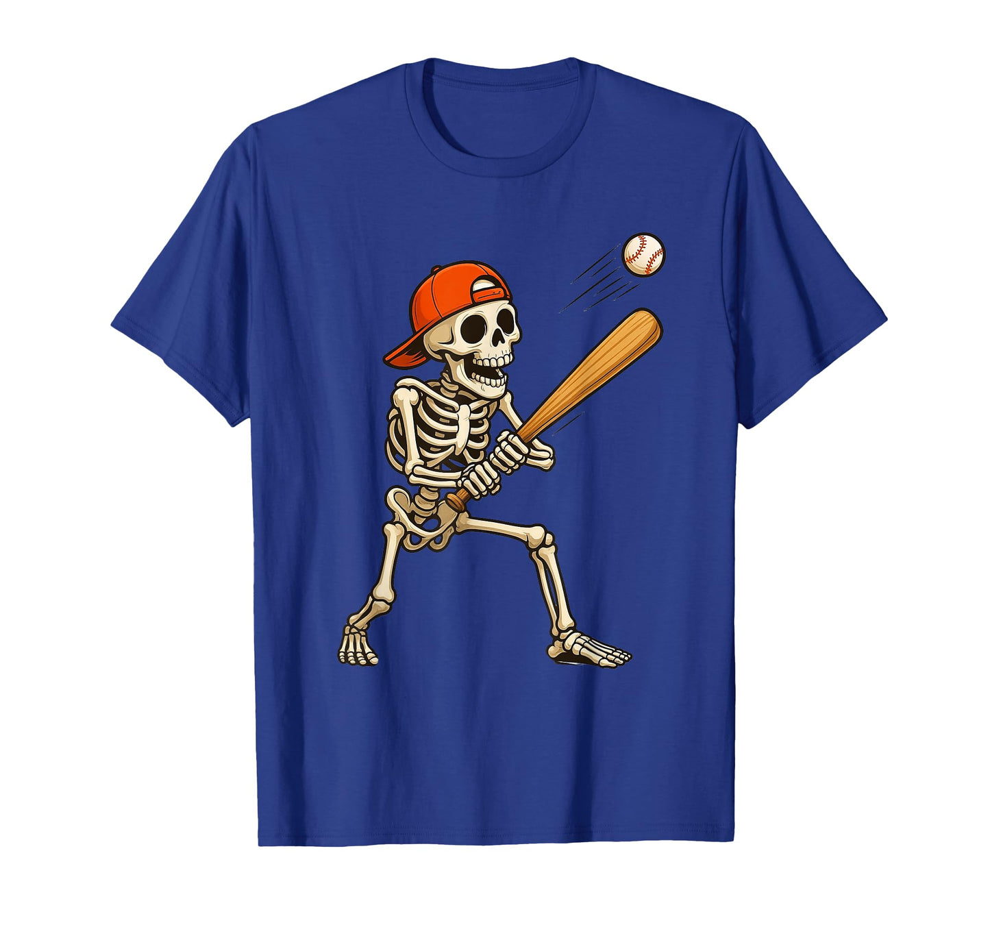 Skeleton Baseball Funny Halloween Costume Men Boys Kids Tee T-Shirt
