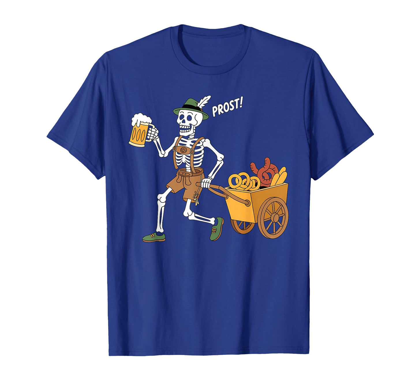 Oktoberfest Halloween Skeleton Beer Funny Oktoberfest T-Shirt
