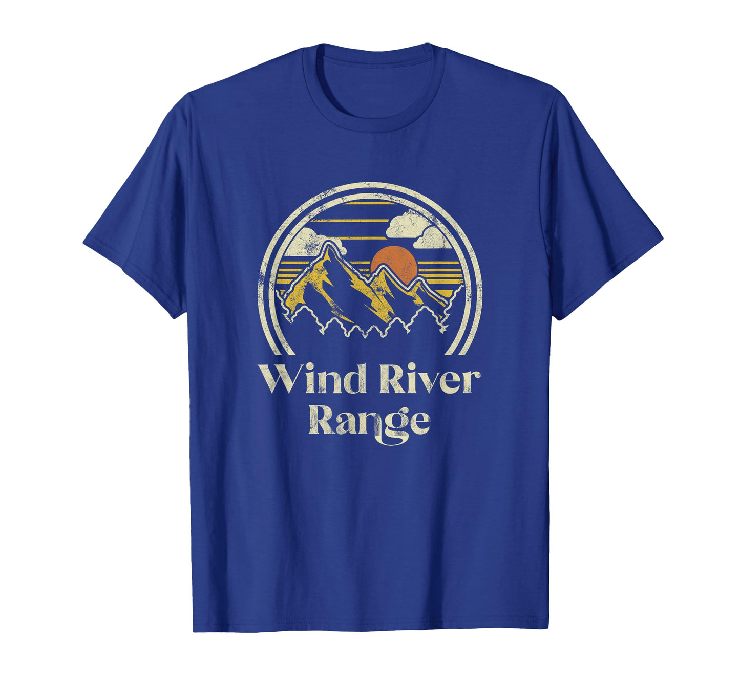 Wind River Range Mountains Wyoming Hiking Outdoors Retro T-Shirt