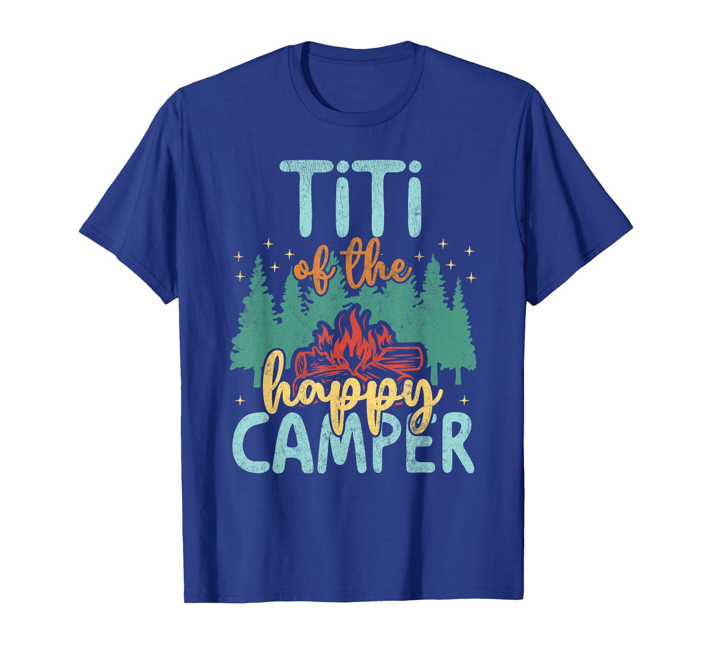 Titi of Happy Camper 1st Birthday Party Retro Titi T-Shirt