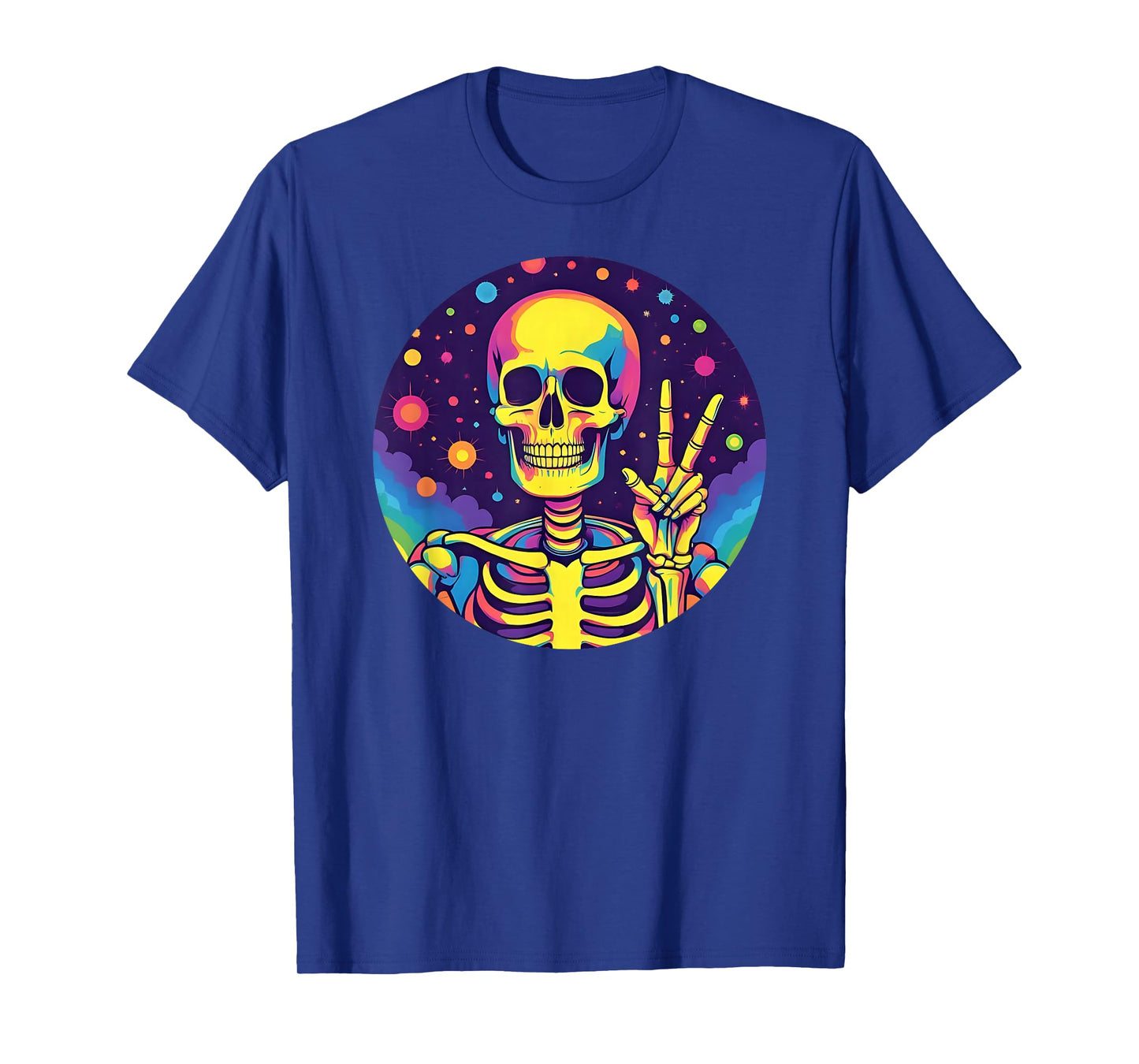 Skeleton Hand Peace Sign, Halloween Skeleton Peace Hands T-Shirt