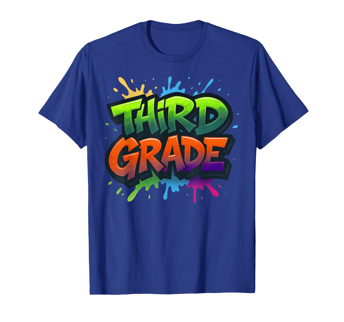 Third Grade Back To School Graffiti Teacher Boy Girl Kid T-Shirt