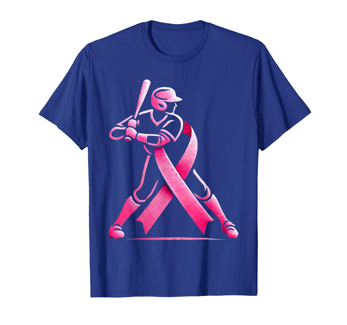 Baseball Breast Cancer Awareness Month Pink Ribbon T-Shirt