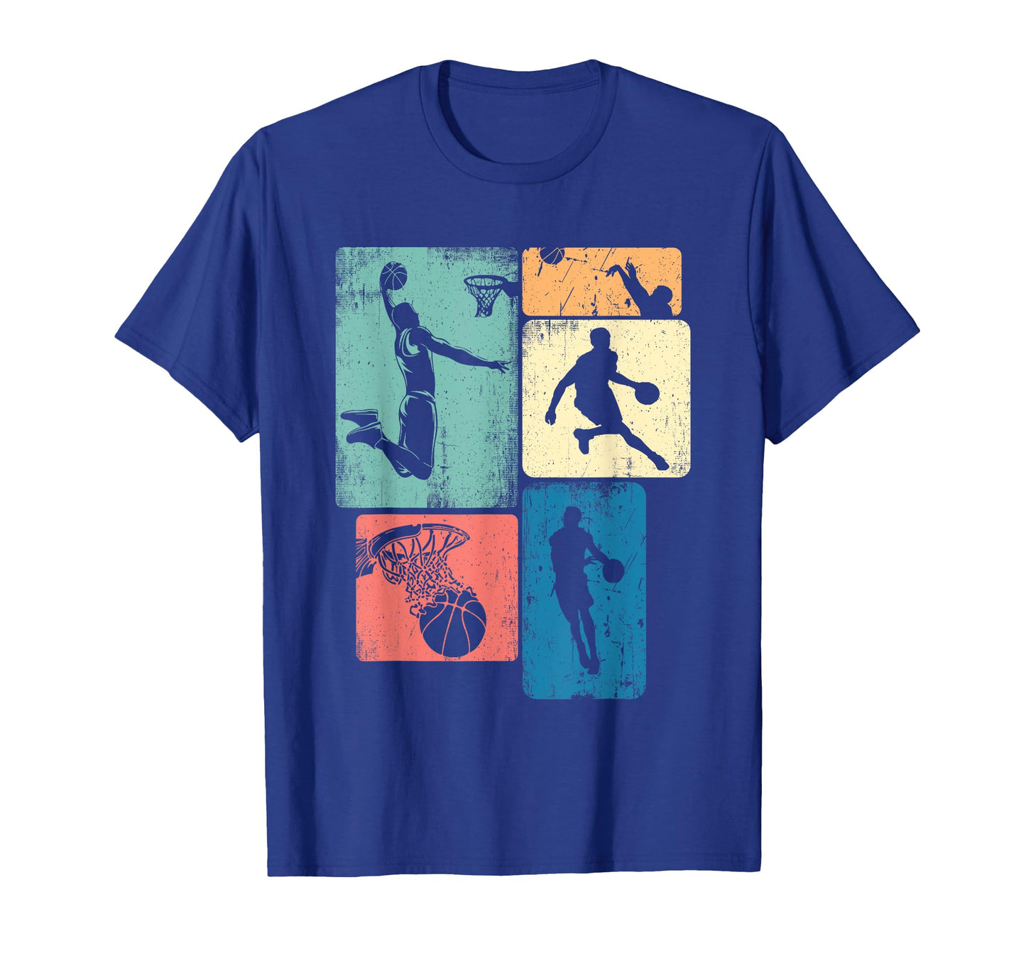 Vintage Basketball Men Boy Kids Player Coach Funny Birthday T-Shirt