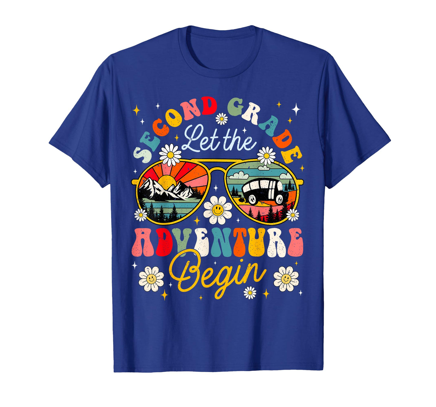 Let the 2nd Grade Adventure Begin Second Grade Teacher T-Shirt for Men Women Kids