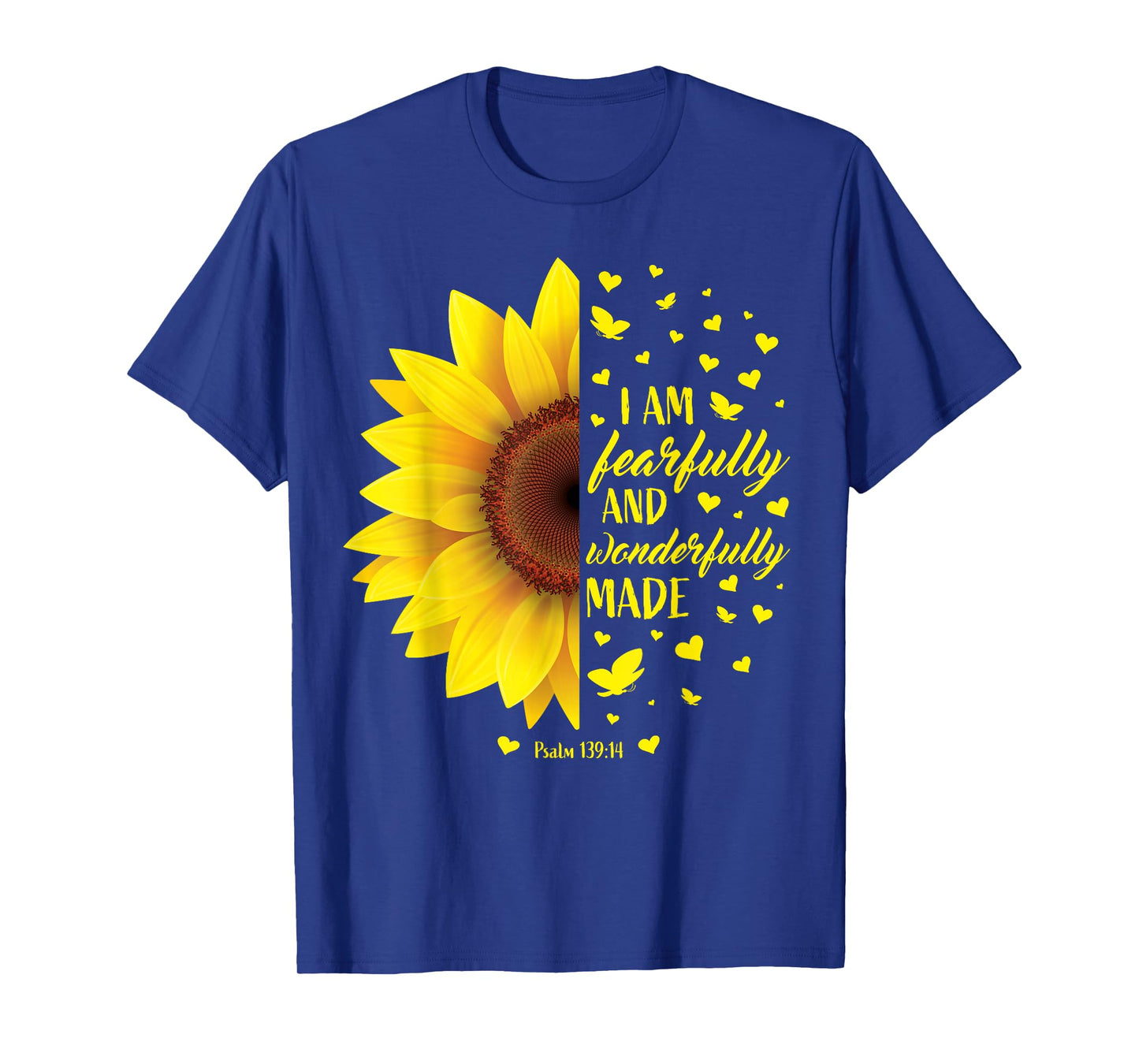 Christian Bible Verse Gifts Women Teen Girls Cute Sunflower T-Shirt