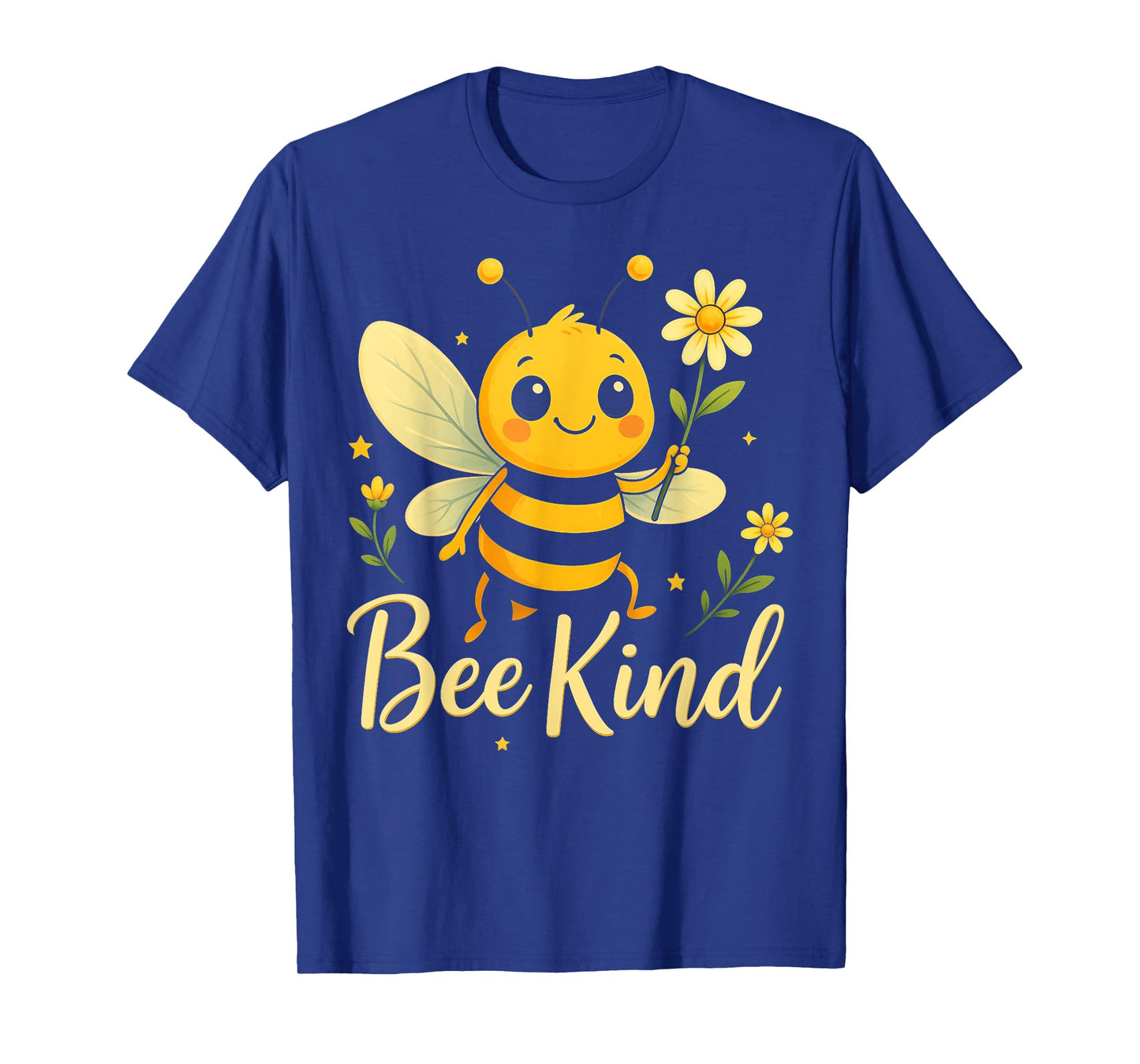 Bee Kind Cute bee with Flower Kindness T-Shirt