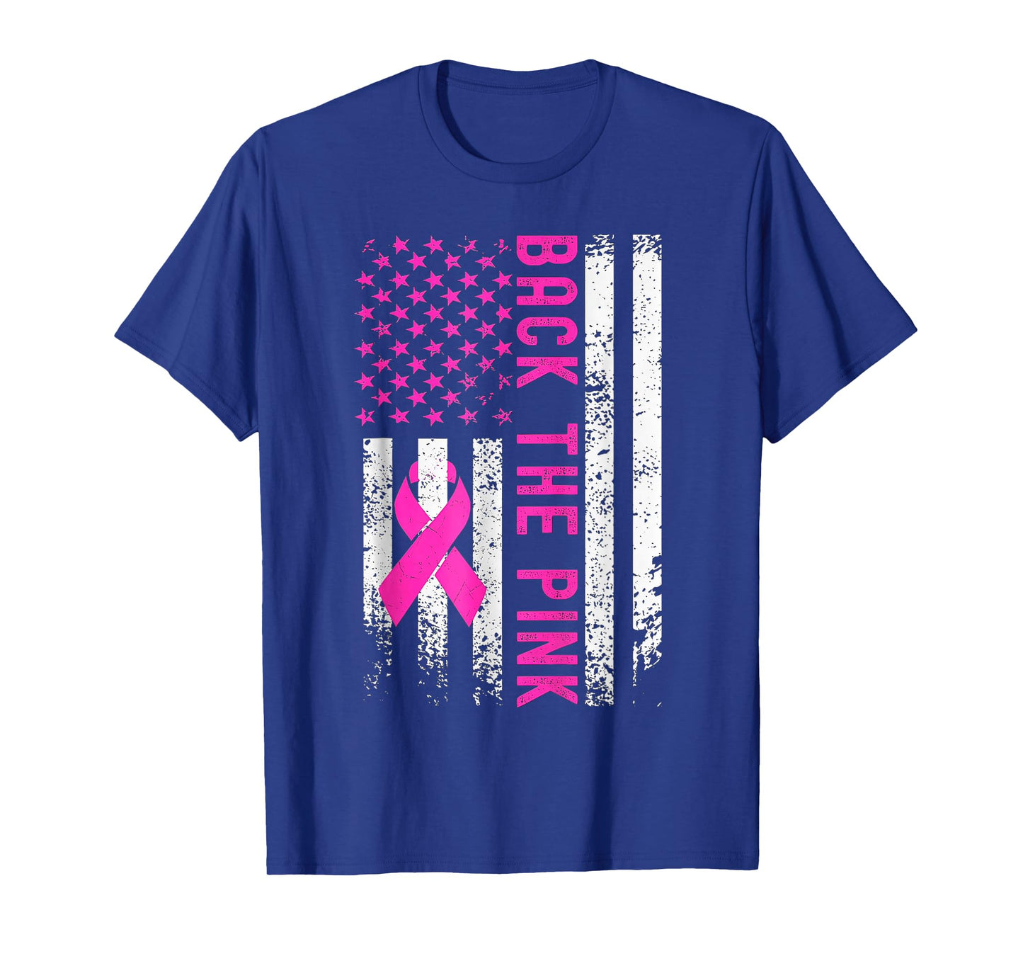 Back The Pink Breast Cancer Awareness Flag Toddle T-Shirt