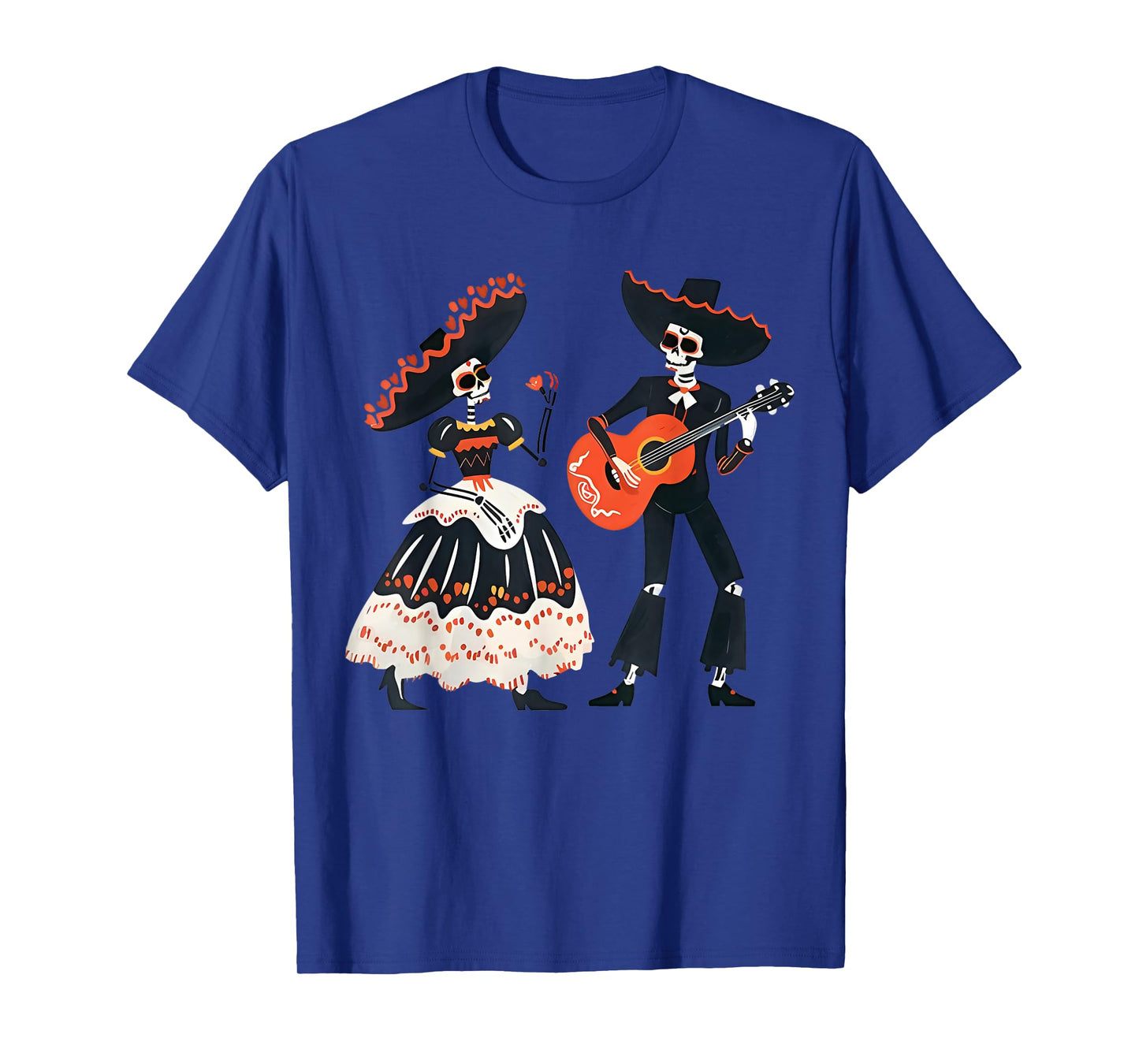 Dia De Los Muertos Dancing Skeletons Guitar Day of The Dead T-Shirt