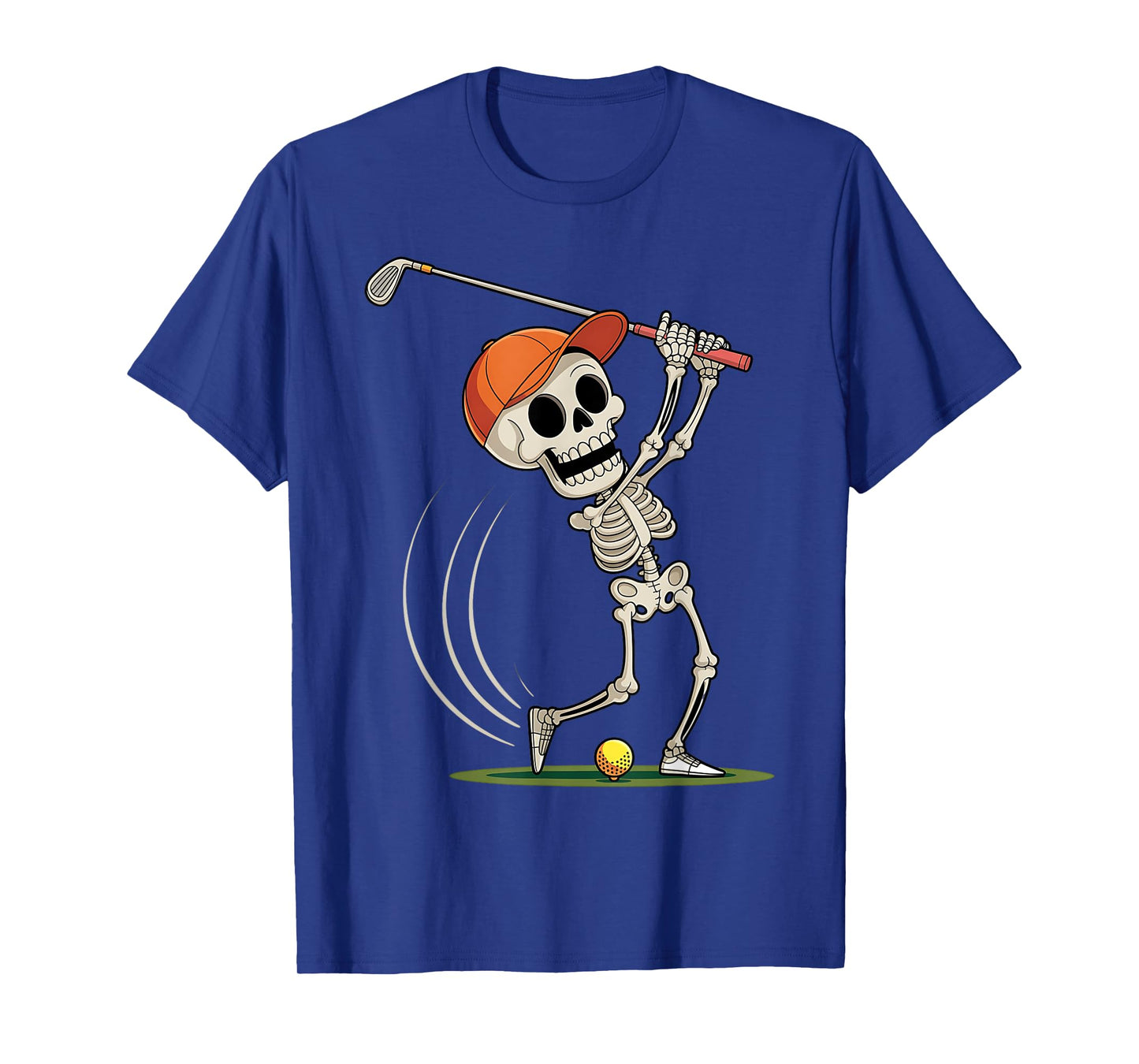 Funny Skeleton Golf Player Halloween Golfer for Men Dad T-Shirt