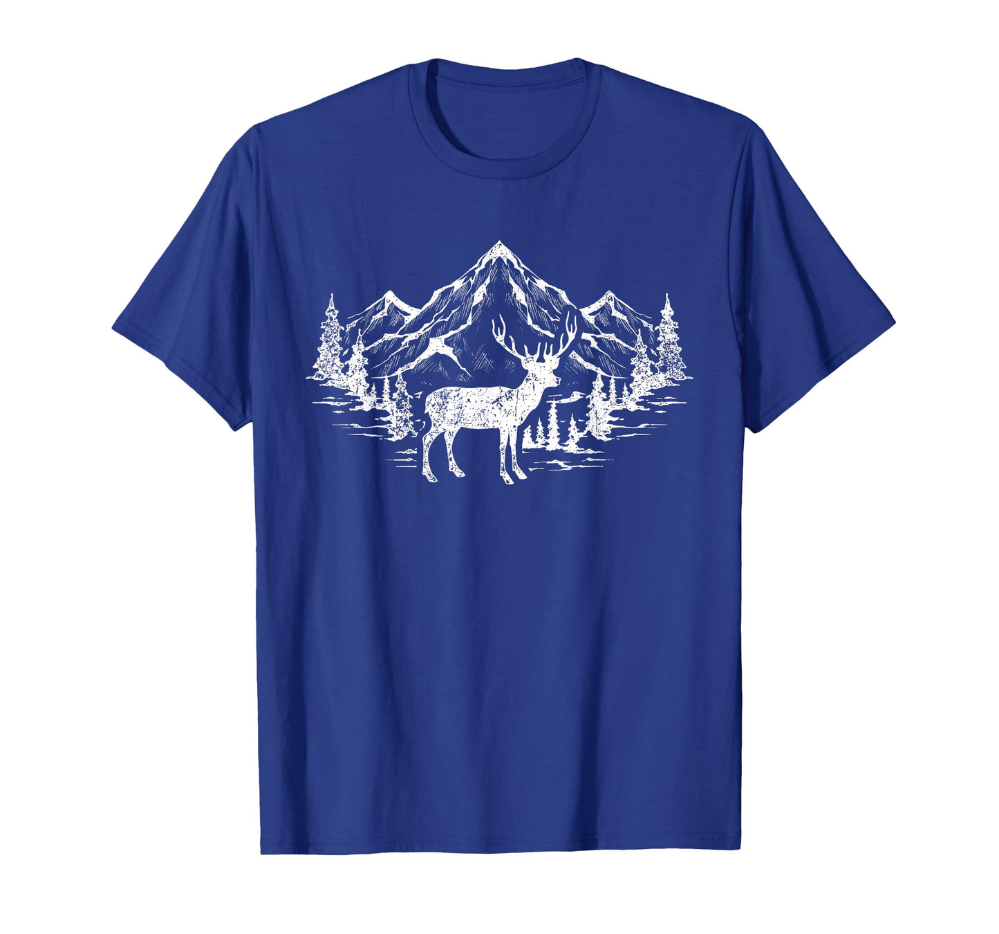 Outdoor Forest Animal Wildlife Mountains Nature Trees Deer T-Shirt