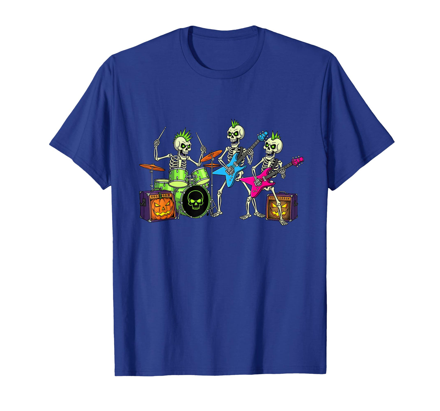Punk Skeleton Band Halloween Music Tee for Kids & Adults T-Shirt