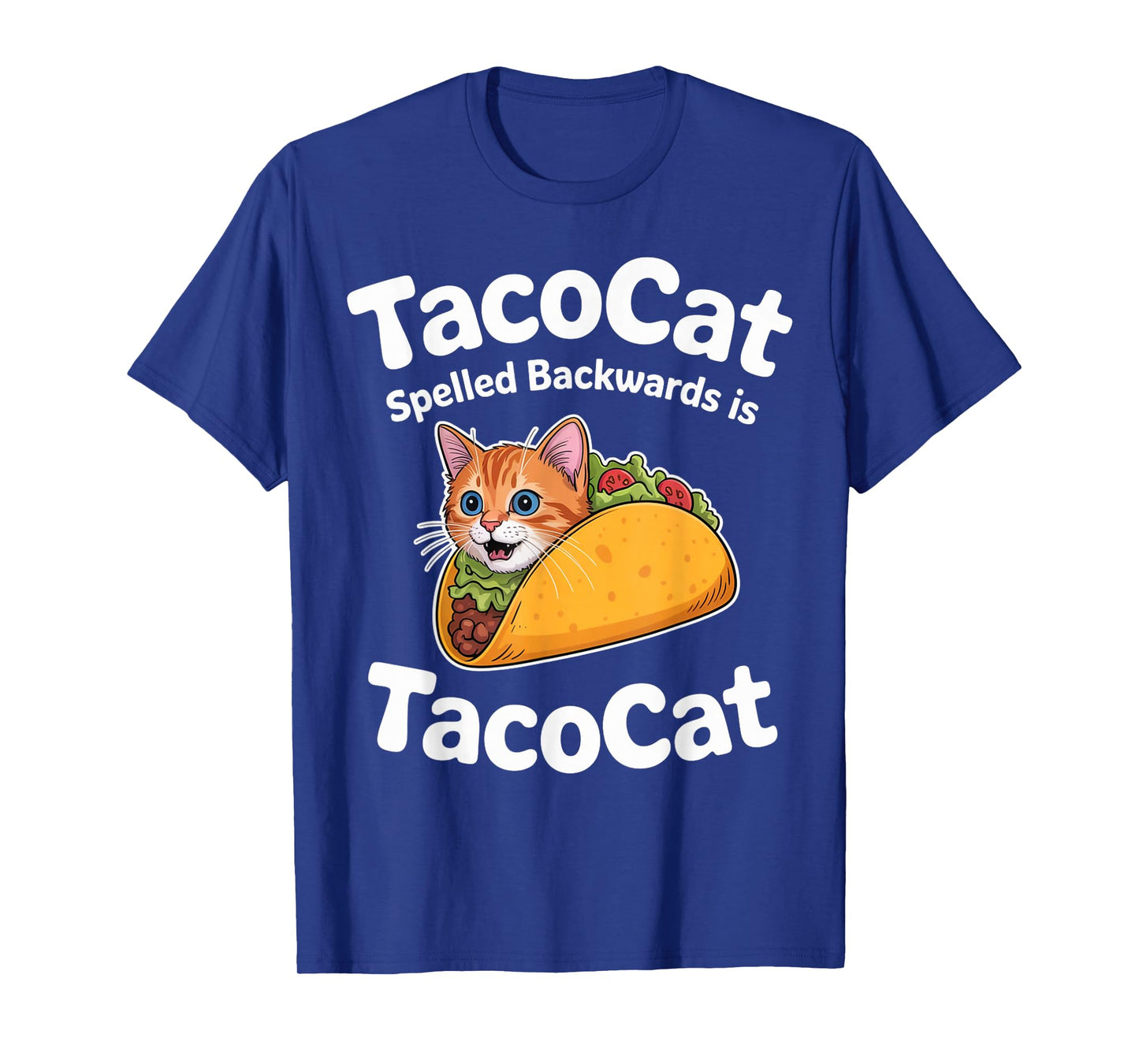 Tacocat Spelled Backwards Minimal Taco Cat Birthday Squad T-Shirt