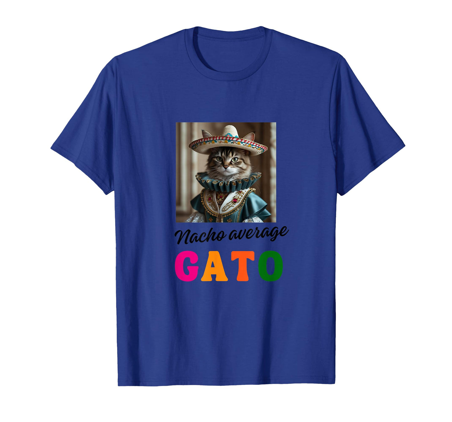 Gato Funny Cat Latino for Men Women Girls Kids Fiesta Tacos T-Shirt